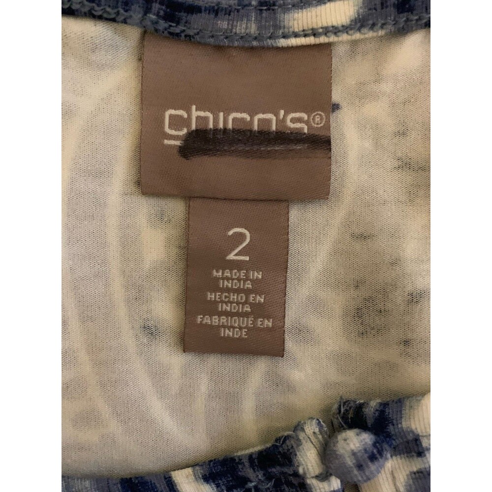 Chicos Size 2 Womens Large Dress Belted Sleeveless Stretch MIDI Please Read - Picture 5 of 8